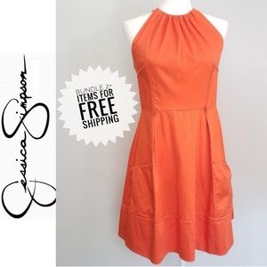 Jessica Simpson Halter Fit and Flare Dress